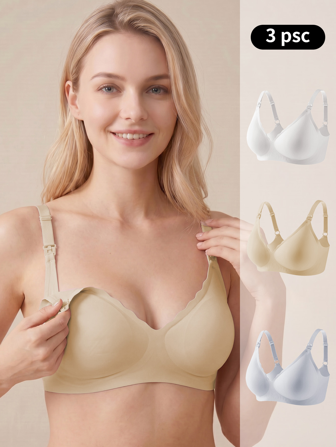 Maternity Nursing Bra 3-Pack W - đánh giá và giá Multi Pack Underwear