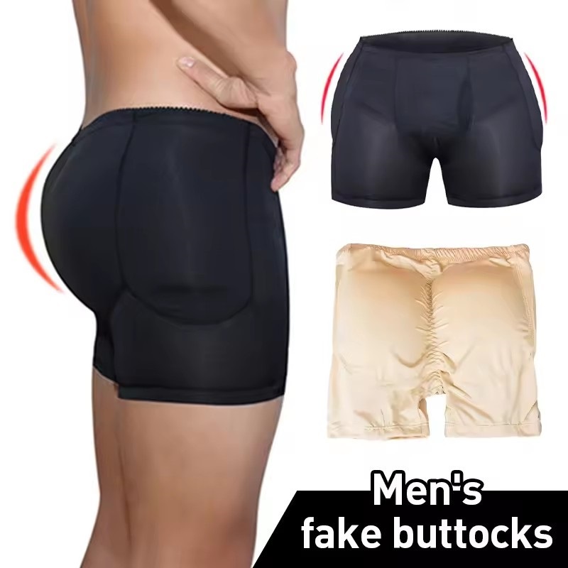 Men Padded Hip Enhancer Booty  - đánh giá và giá Boxer Brief Pack Cotton